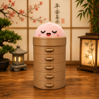 Vaso Kawaii Dumpling 300 ml con Bombilla | SM PlayLab