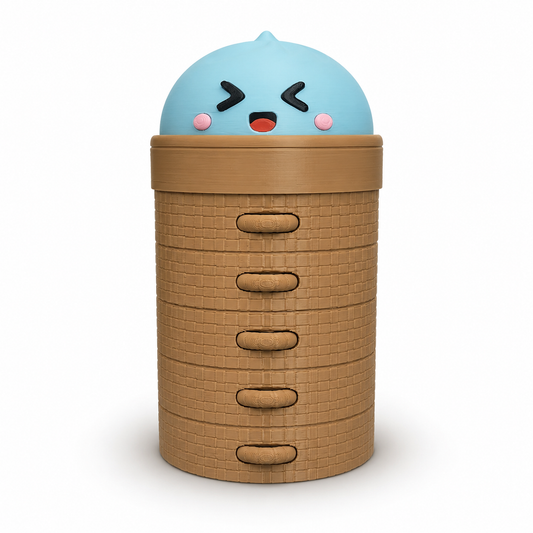 Vaso Kawaii Dumpling 300 ml con Bombilla | SM PlayLab