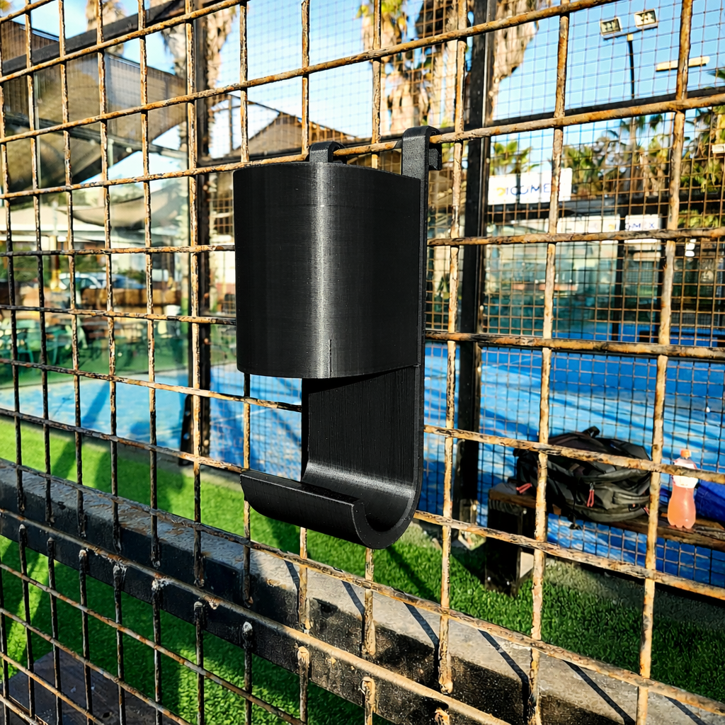 Portabotella para Malla Deportiva con Colgador de Toalla