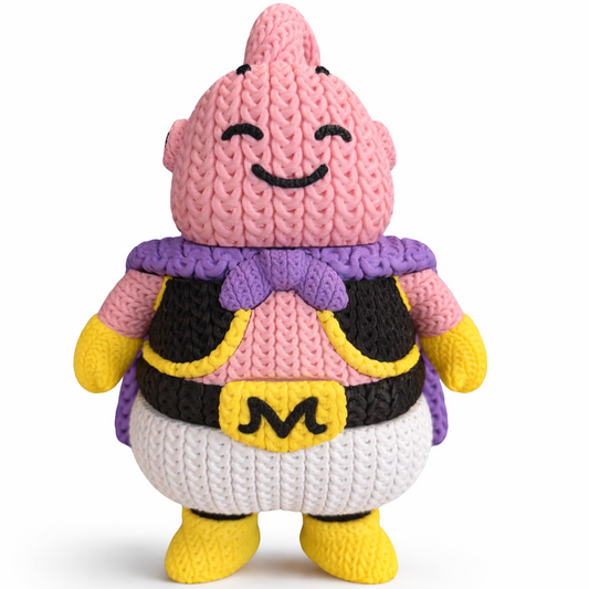 Guerrero Rosa Tejido – Figura Decorativa Estilo Crochet Impresa en 3D