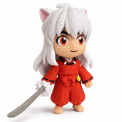 Guerrero Místico Tejido – Figura Decorativa Estilo Crochet Impresa en 3D