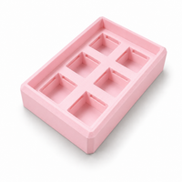 6 teclas rosa cuadro