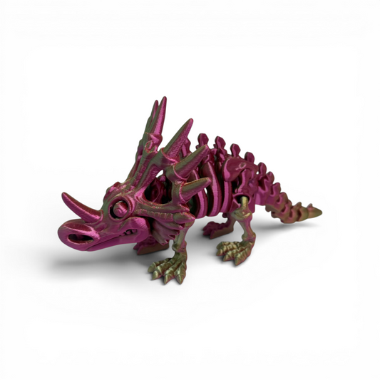 Styracosaurus Articulado – Dinosaurio Flexible 3D