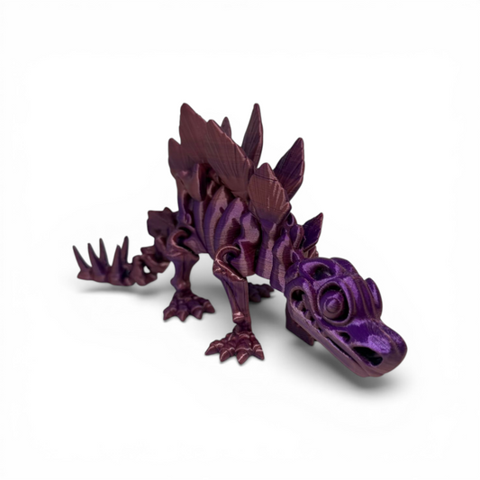 Estegosaurio Articulado – Dinosaurio Flexible 3D