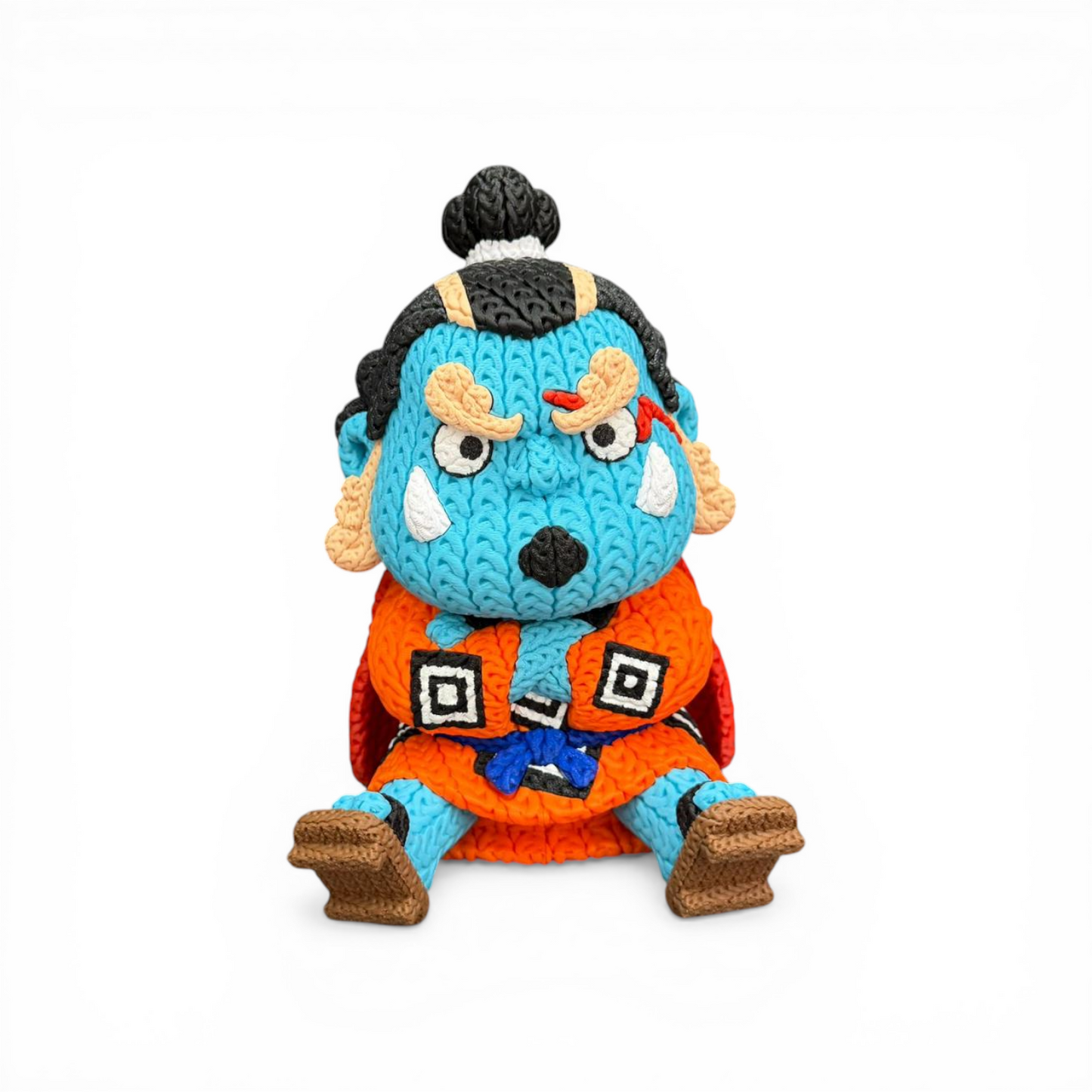 Figura Crochet Guerrero del Mar – Estilo Tejido 3D