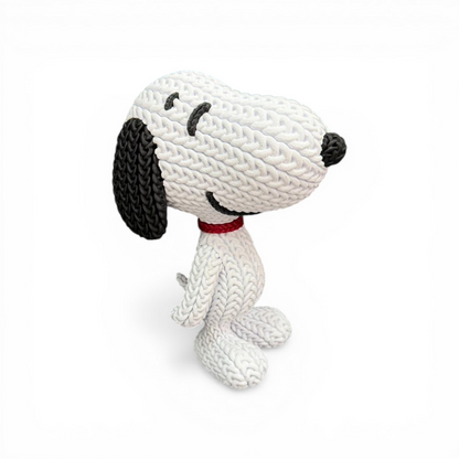 Figura Crochet Perrito Clásico – Estilo Tejido 3D