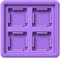 4 teclas - 2x2 lila