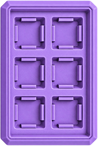 6 teclas - 2x3 lila