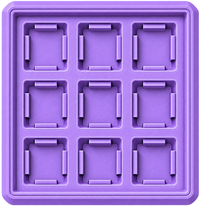 9 teclas - 3x3 lila