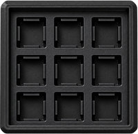 9 teclas - 3x3 negra