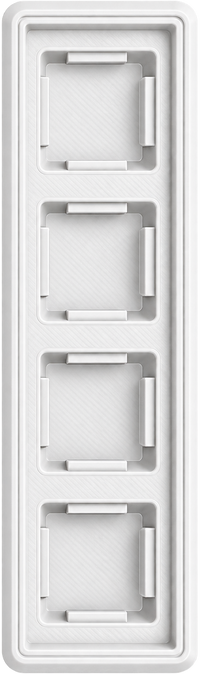 4 teclas - 1x4 blanca