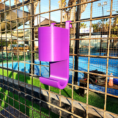 Portabotella para Malla Deportiva con Colgador de Toalla