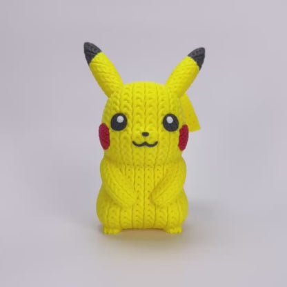 Figura Crochet Criatura Eléctrica – Estilo Tejido 3D